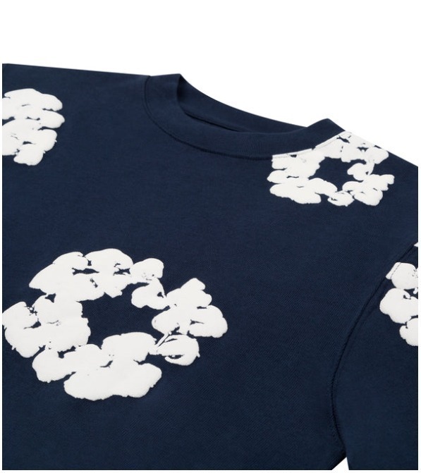 【大人気★】Denim Tears コットン ロングスリーブ Tシャツ DENIM TEARS / デニムティアーズ ロング スリーブ コットン