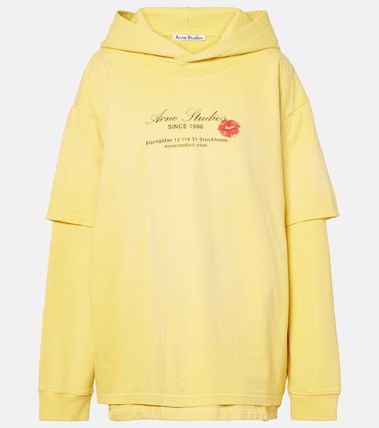 ACNE] DOUBLE-LAYERED HOODIE ダブルレイヤーフーディ イエロー