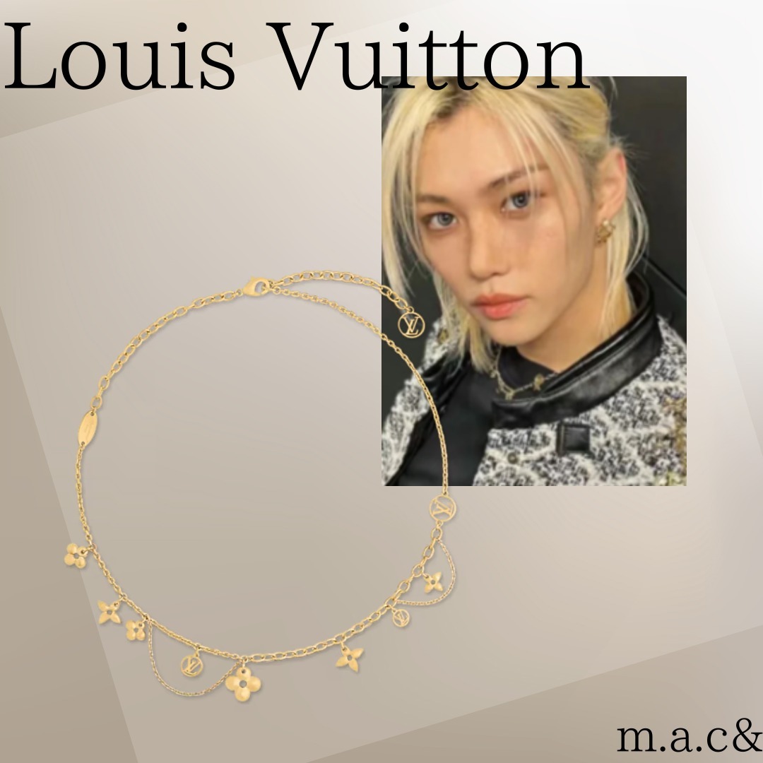 LOUIS VUITTON シンプルで上品なネックレス ブルーミング パール 安心の国内買付【Louis Vuitton】ネックレス・ブルーミング