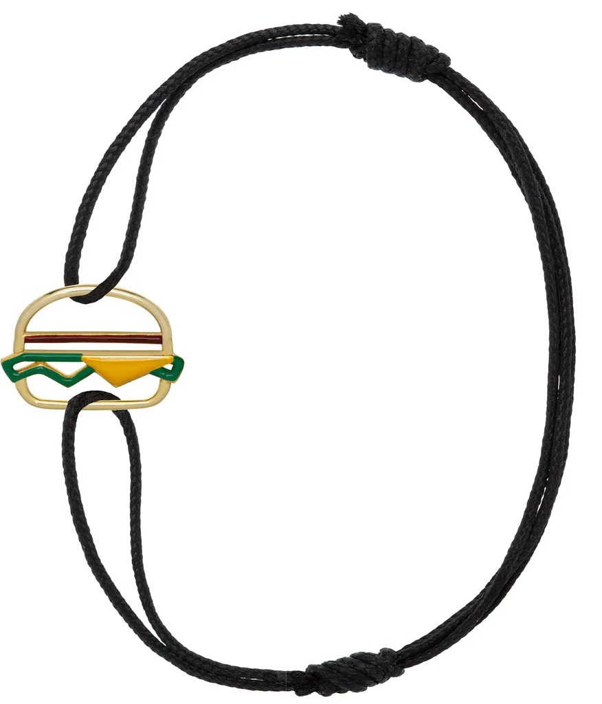 ALIITAブレスレット HAMBURGER ENAMEL CORD BRACELET