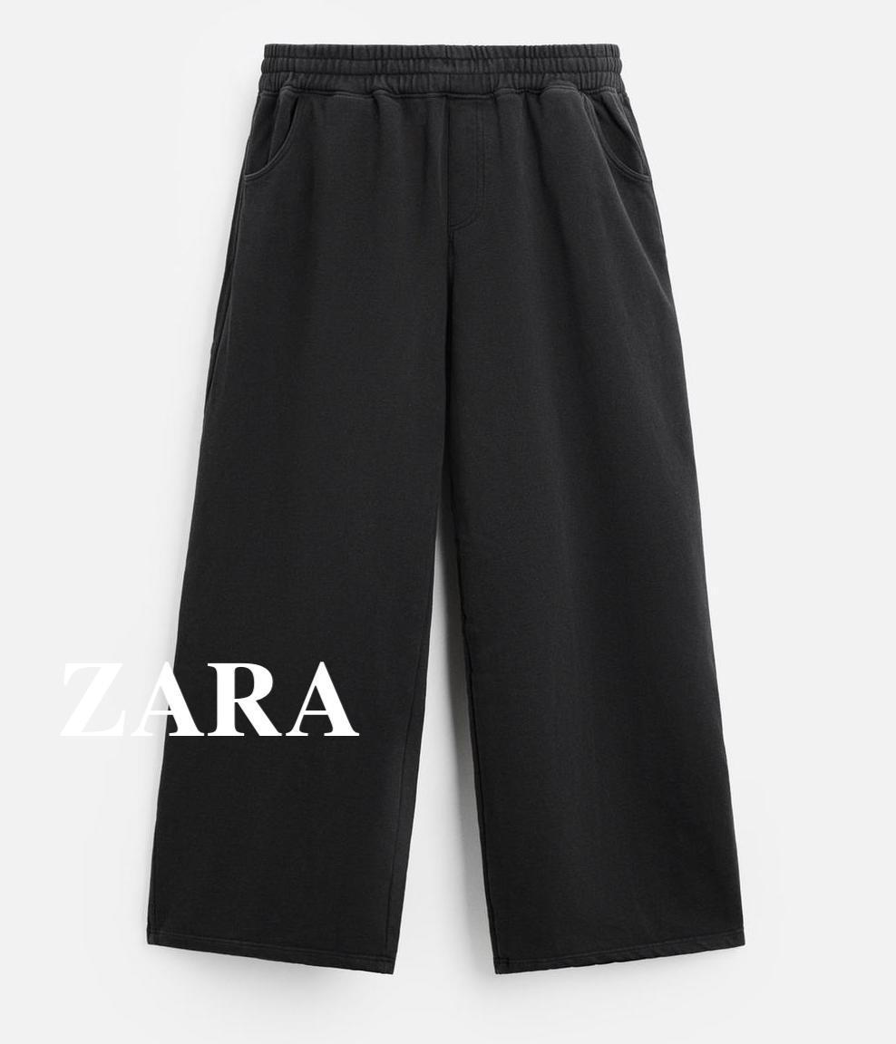 ★ドイツ発*ZARA*新作*ウォッシュ加工ワイドスウェットパンツ/DG