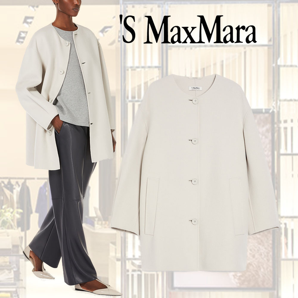 【'S Max Mara】ウールコクーンミディコート