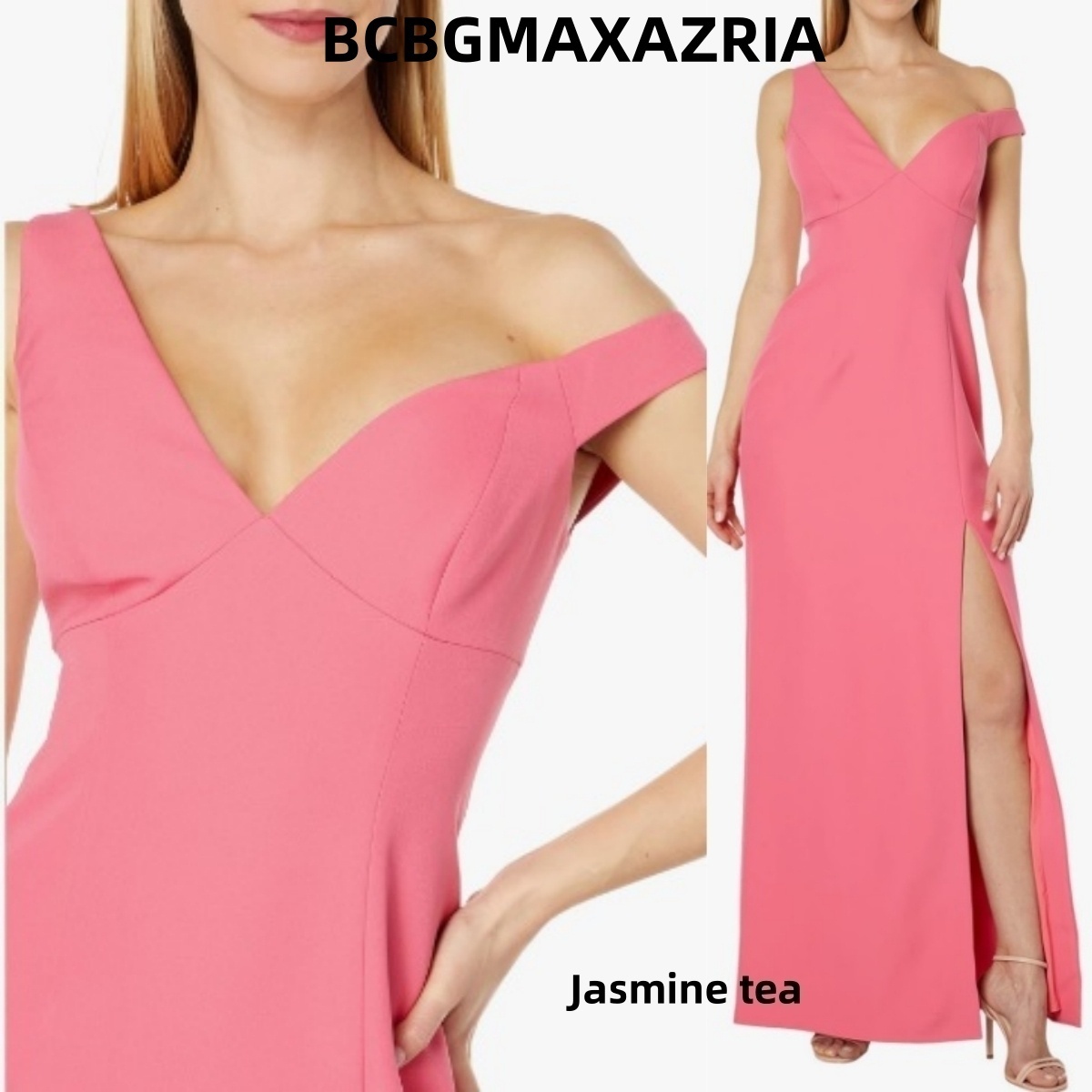 ★セール♪★BCBGMAXAZRIA 非対称ワンショルダードレス★
