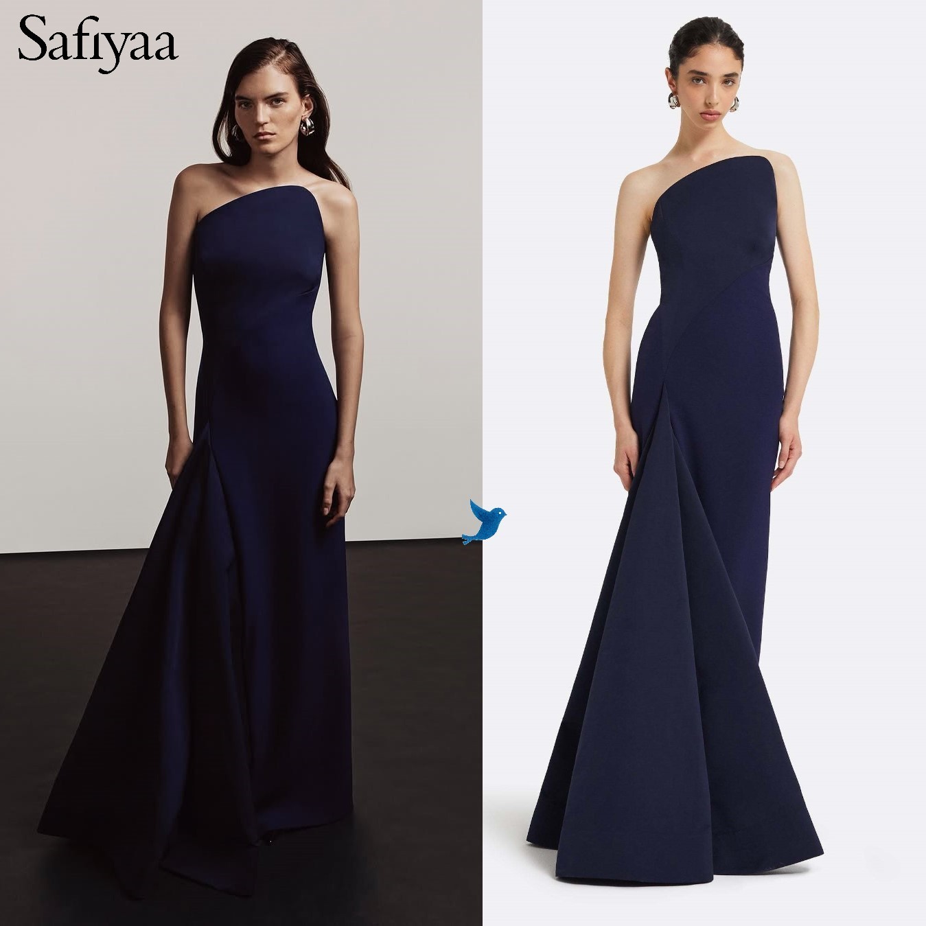 国内発| Safiyaa ビスチェ風 フレアロングドレス