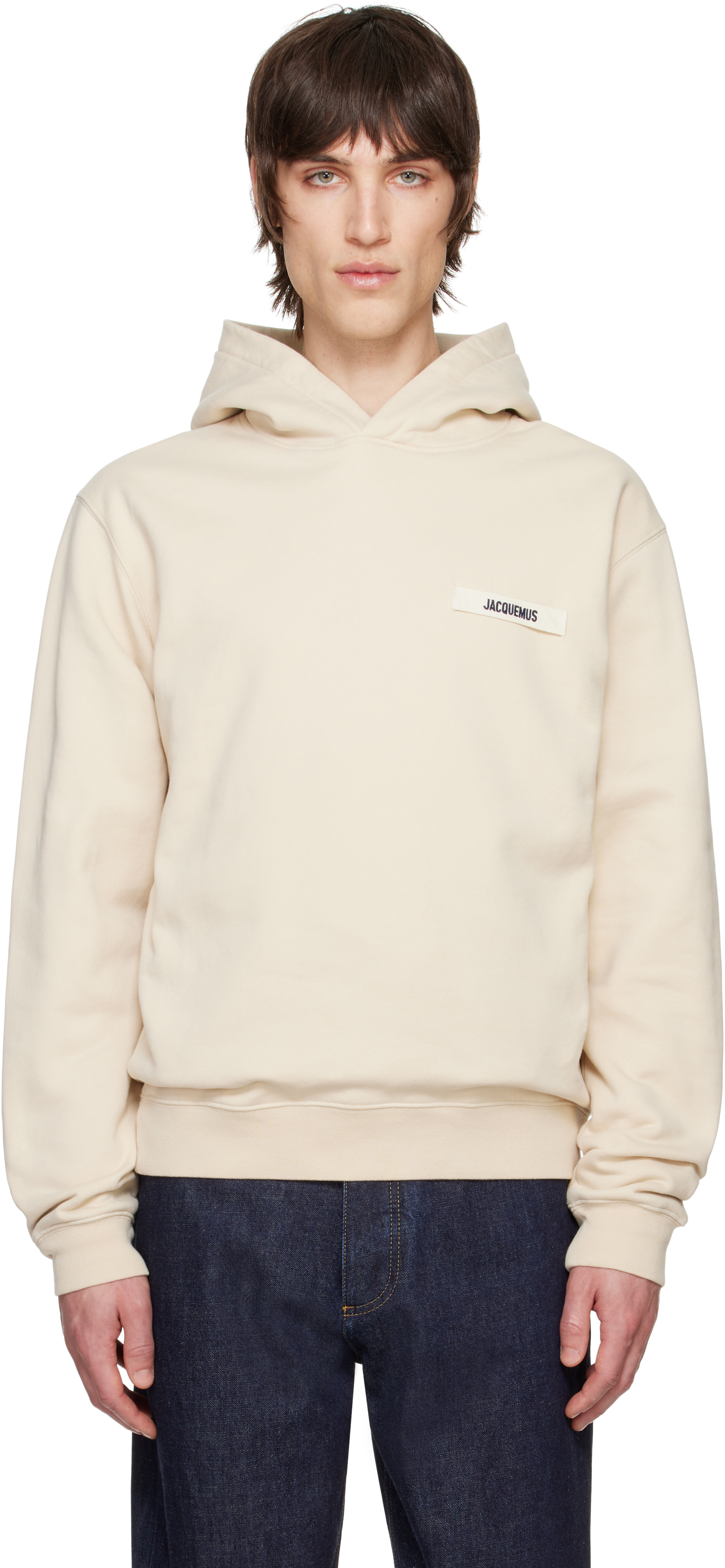 【関税込み】JACQUEMUS ベージュ The Gros Grain フーディ