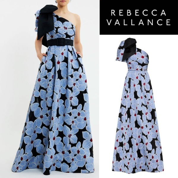 【REBECCA VALLANCE】GEORGINA ONE SHOULDER ワンショル ガウン