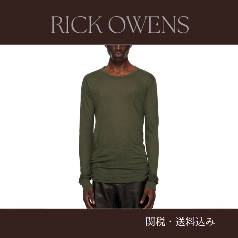 【Rick Owens】Porterville Classic 長袖Tシャツ Rick Owens☆ブラック Porterville Level 長袖Tシャツ Tシャツ