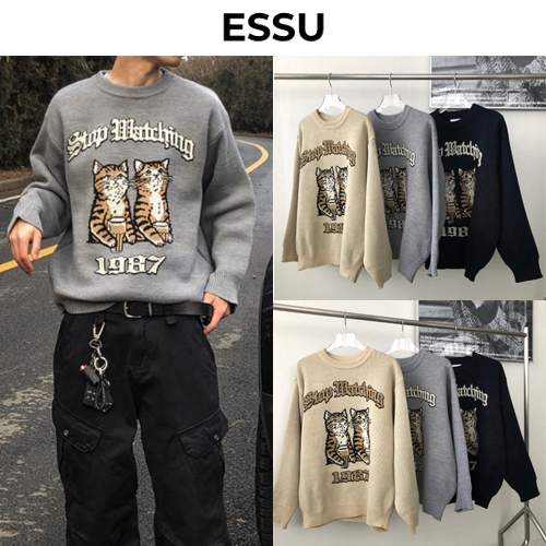 ★韓国人気★ESSU★PREMIUM MEOW MEOW KNIT