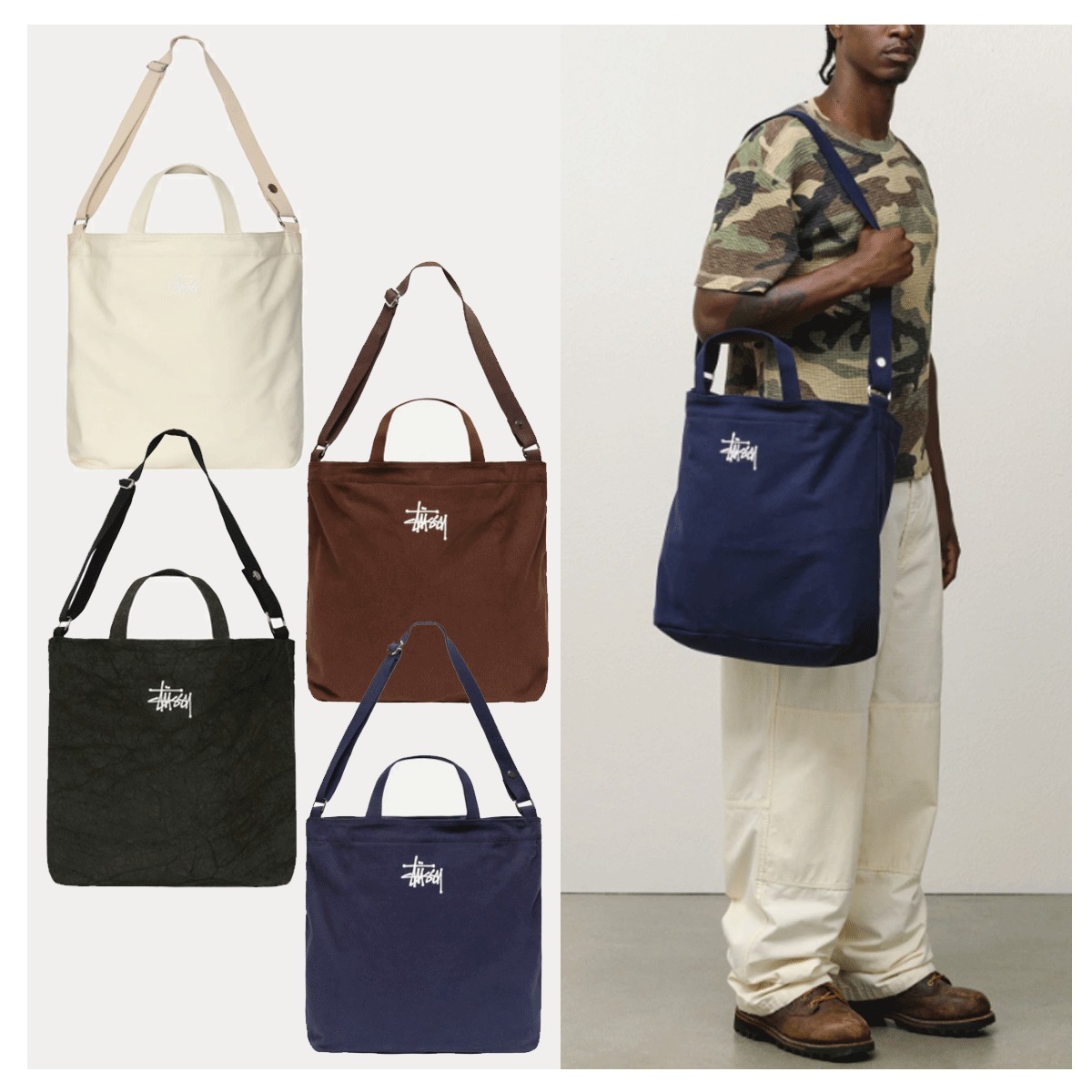 ショルダーバッグ STUSSY CANVAS CROSSBODY BAG 5MM221