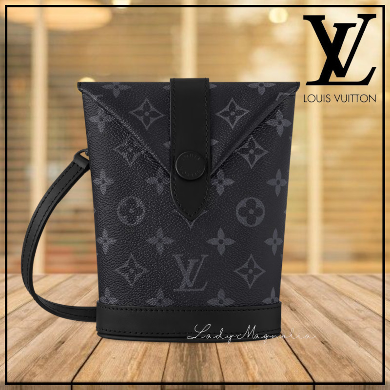 【Louis Vuitton】エンベロップ ポーチ モノグラム エクリプス