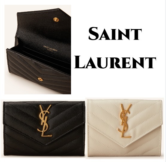 【Saint Laurent】CASSANDRE MATELASSE TRIFOLD WALLET 財布