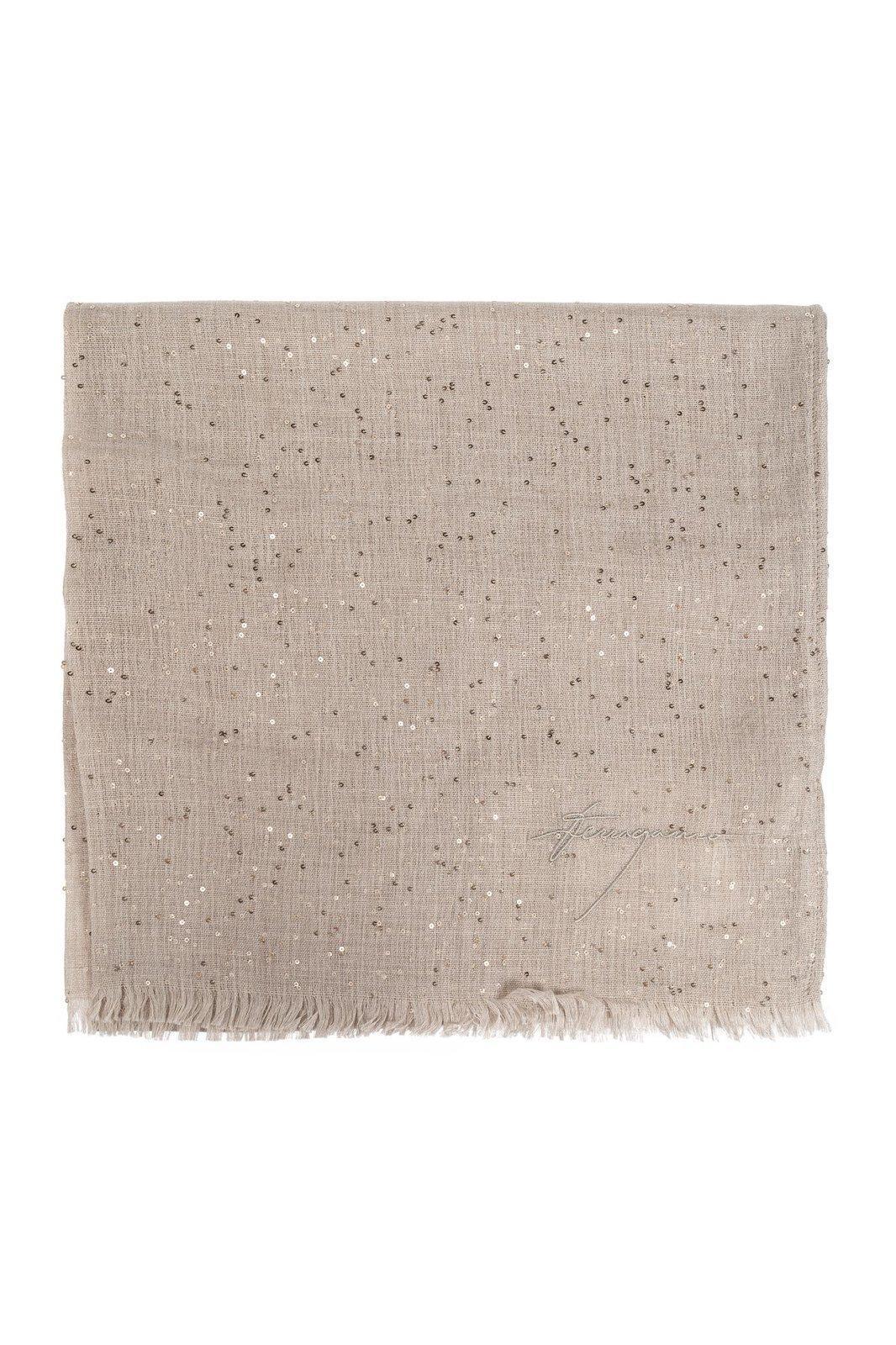 【送料&関税込】Ferragamo Micro Sequins Stole Scarf