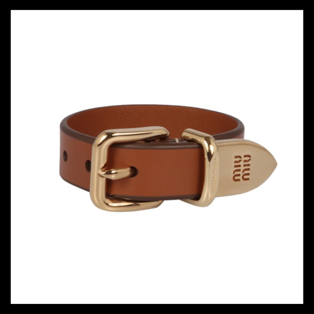 【Miu Miu 】Logo-Engraved Bracelet