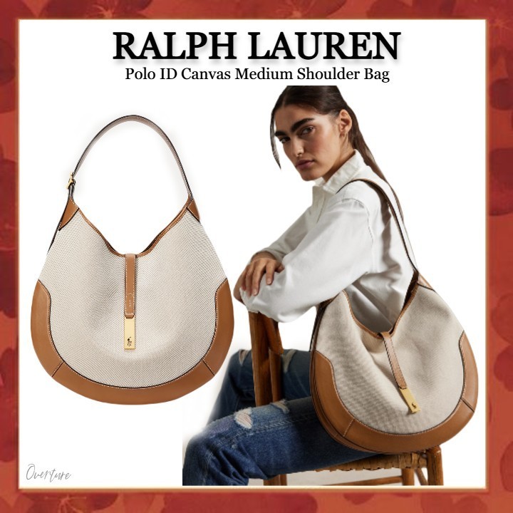 Ralph Lauren★Polo ID Canvas Medium Shoulder Bag
