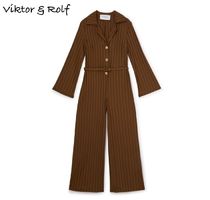 【VIKTOR & ROLF】RIB JUMPSUIT EJ003	BROWN
