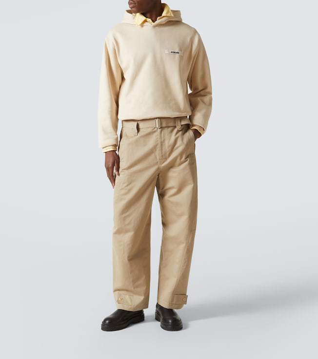 【JACQUEMUS】ロゴコットンジャージーパーカー JACQUEMUS】ロゴコットンジャージーパーカー (JACQUEMUS