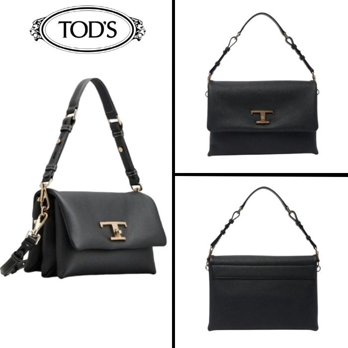 【TOD'S】T タイムレス レザー フラップ バッグ ミニ
