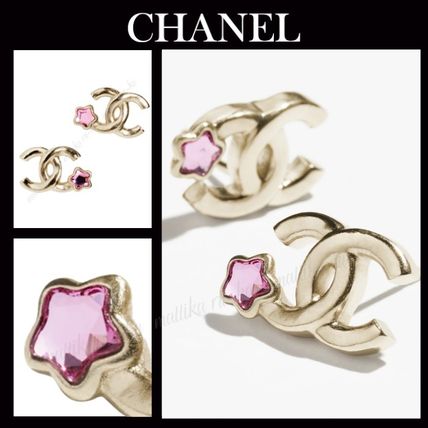 アートなリーフ♡25A【CHANEL】 シャネル CCロゴ ピアス シンプルなCCロゴ♡CHANEL シャネル ピアス (CHANEL/ピアス
