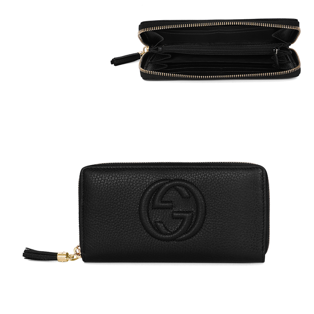 関税負担なし☆GUCCI グッチ SOHO ジップアラウンド 長財布