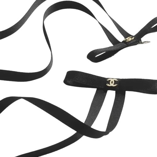 《25P★》CHANEL リボン バレッタ 2個セット ツインテール