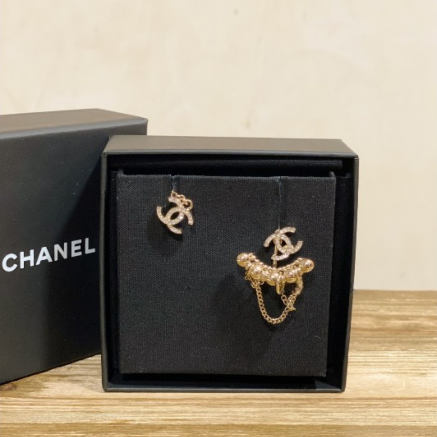 【Chanel】シャネル★earrings★cc ボール ピアス★ゴールド