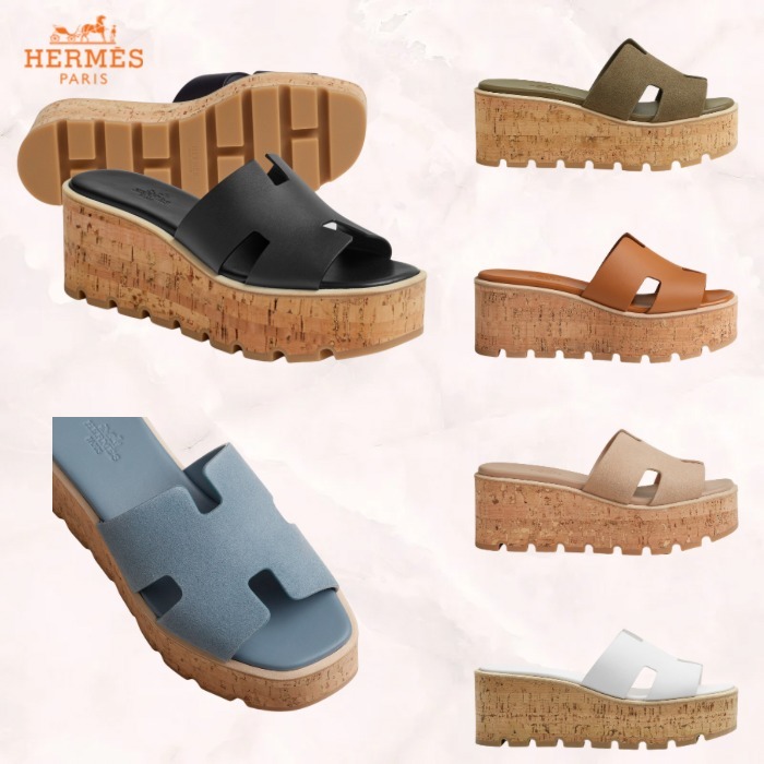 お早目に！！【HERMES】大人気☆厚底サンダル EZE 30
