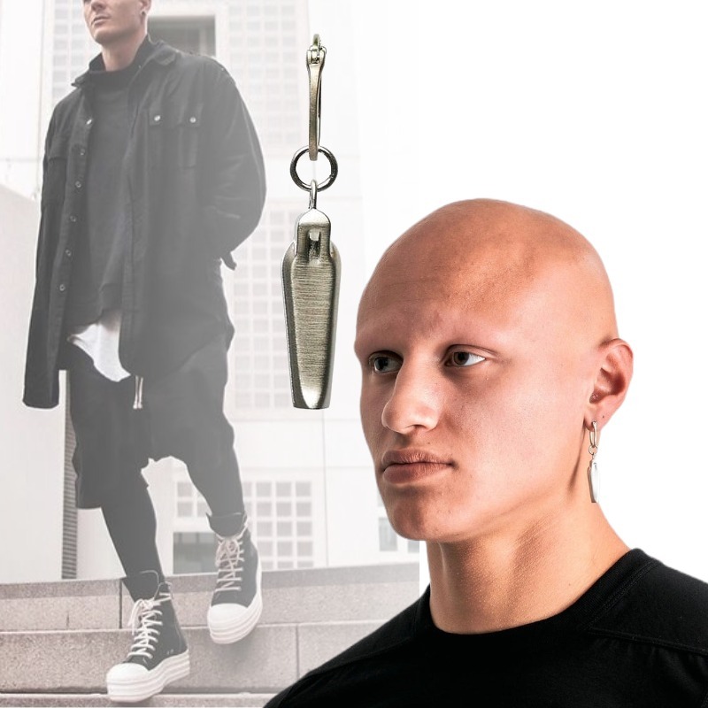 大人気! RICK OWENS 石棺モチーフ ピアス 真鍮