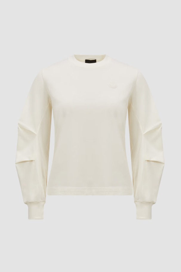 MONCLER 2024/25秋冬 ロゴプリント入り クルーネック長袖Tシャツ MONCLER GRENOBLE 2024/25秋冬 ロゴ入りクルーネック長袖Tシャツ