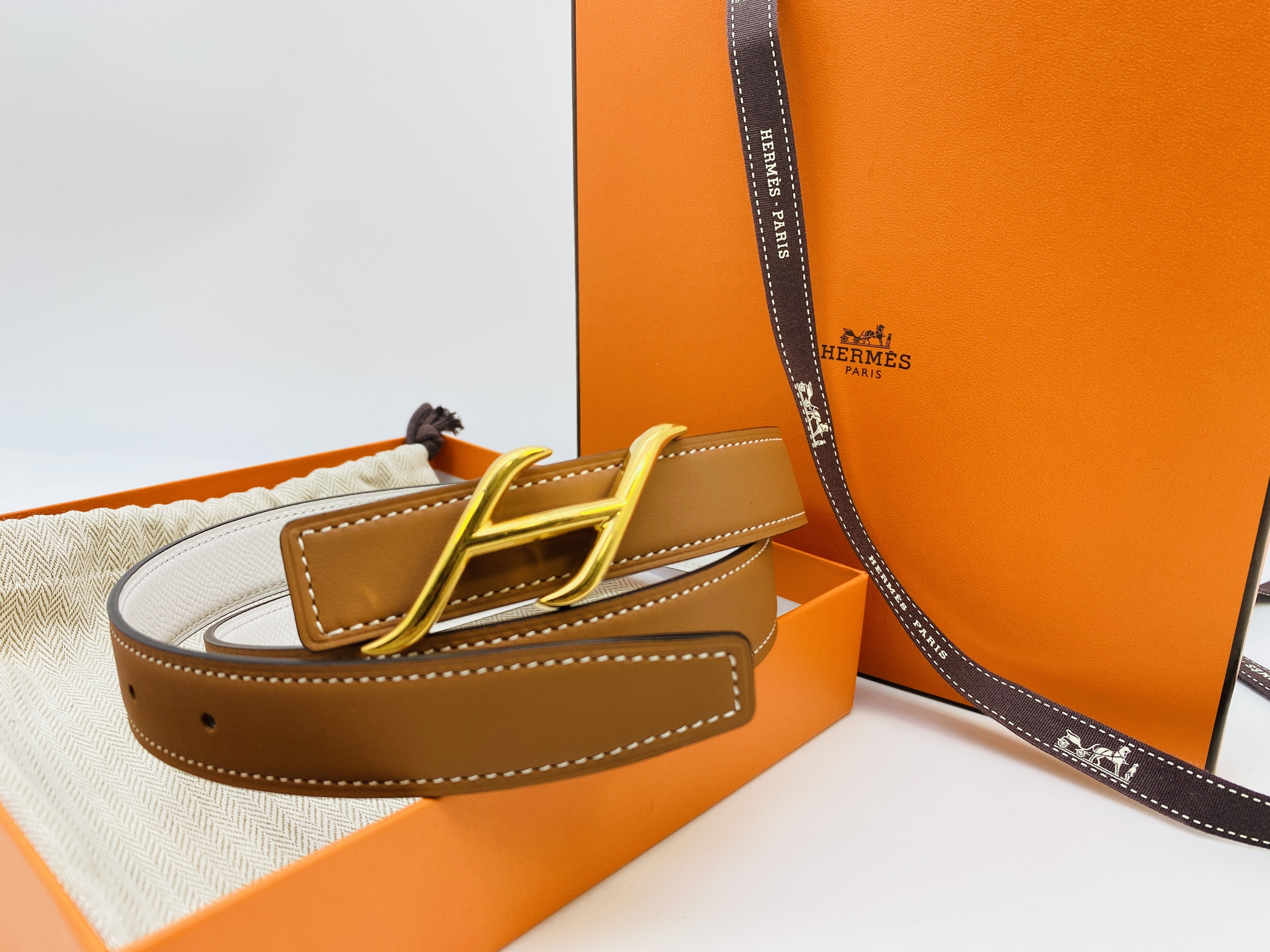 エルメス HERMES ベルトバックル 《HDN》レザーベルトキット 24