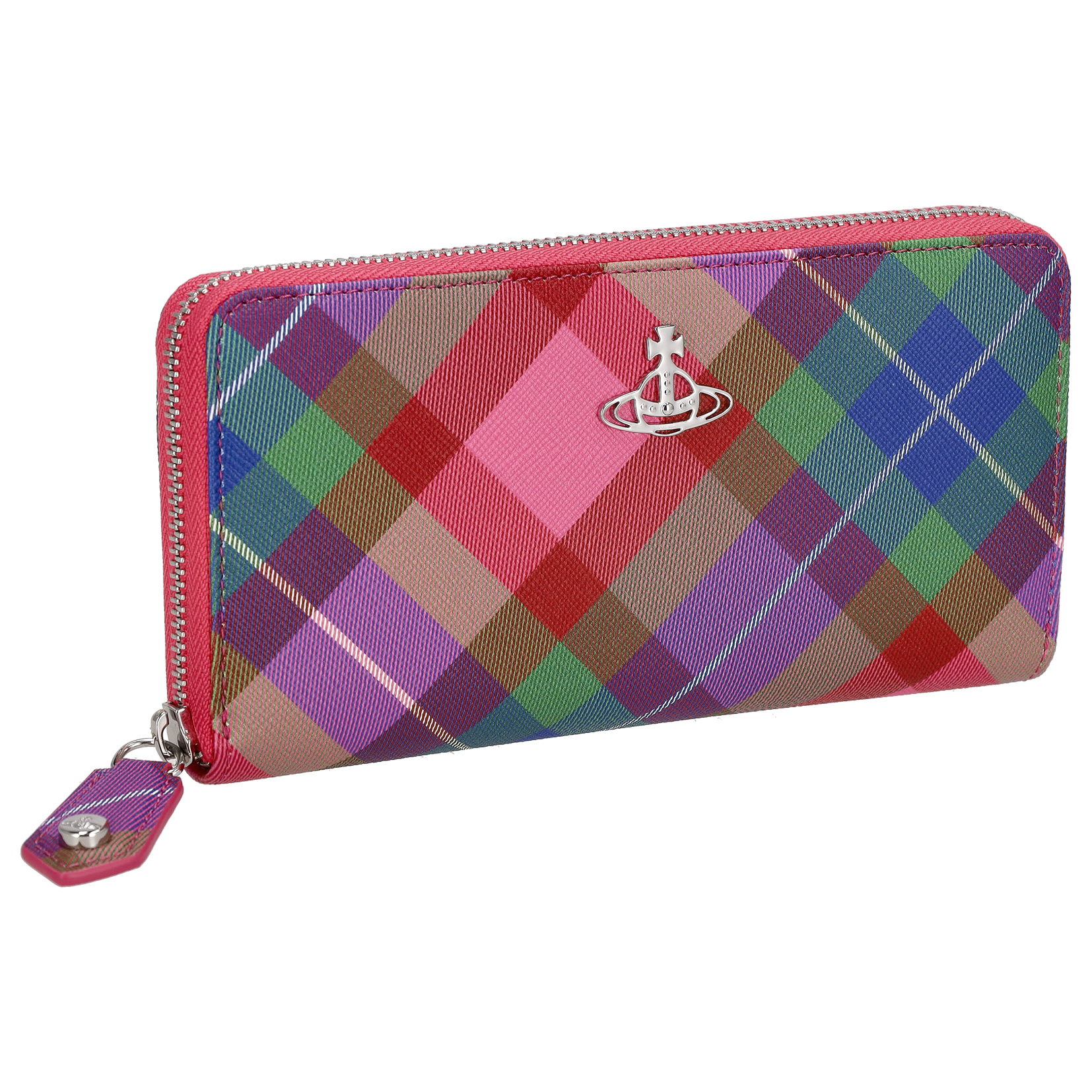 ヴィヴィアン・ウエストウッド 長財布 SAFFIANO CANDY TARTAN