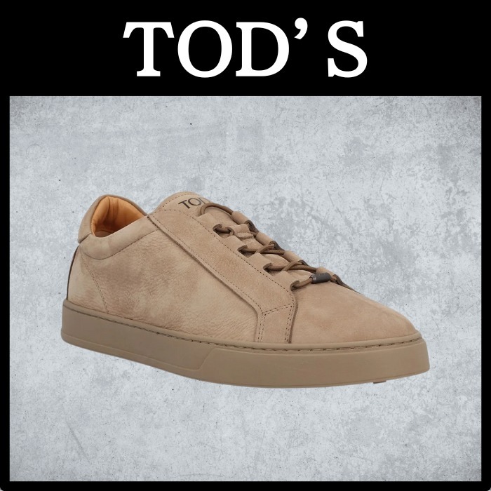 関税・送料込み 【TOD’S】レザーレースアップスニーカー