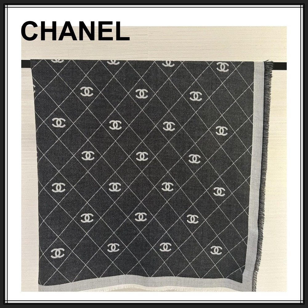 エレガント【CHANEL】大人気 肌触りがいい CCロゴスカーフ