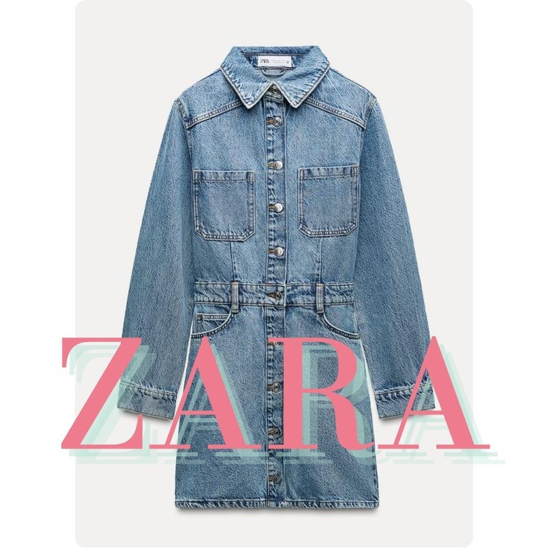 ZARA Z1975 デニム ミニワンピース 1879/021