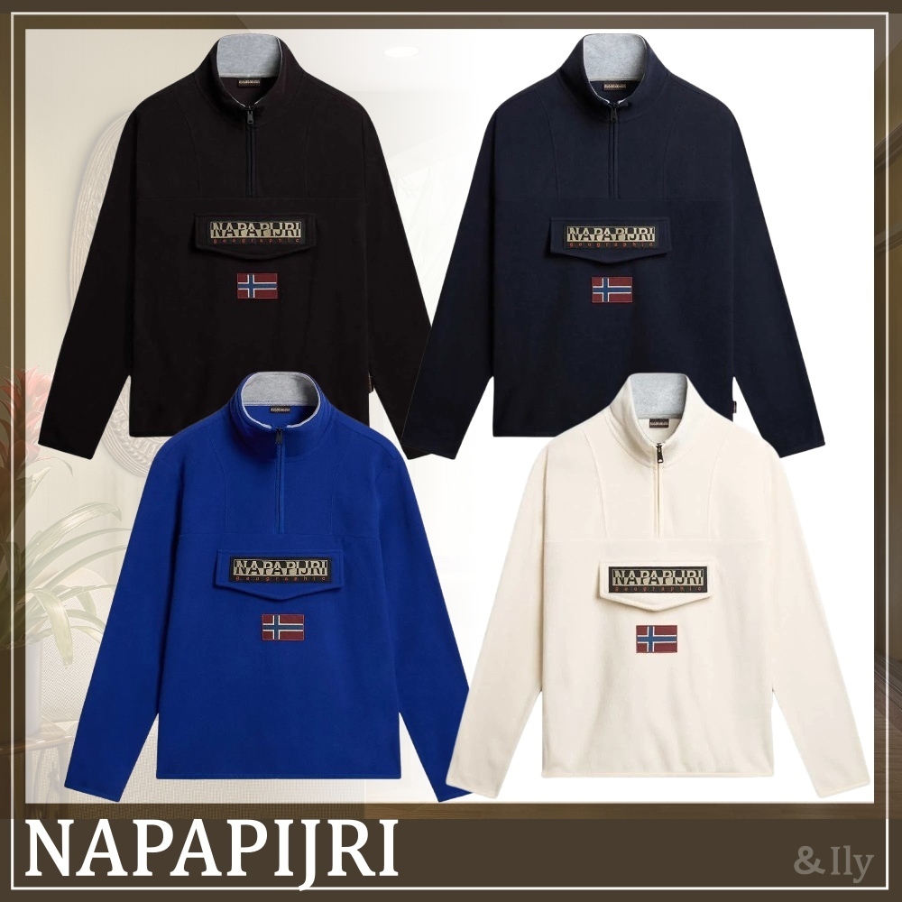 【送関込】NAPAPIJRI☆T-Burgee half zip sweatshirt