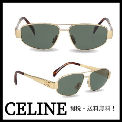 CELINE サングラス 4s281-cmlb-35sg 楽天市場】セリーヌ CELINE サングラス ゴールド メンズ 4s281