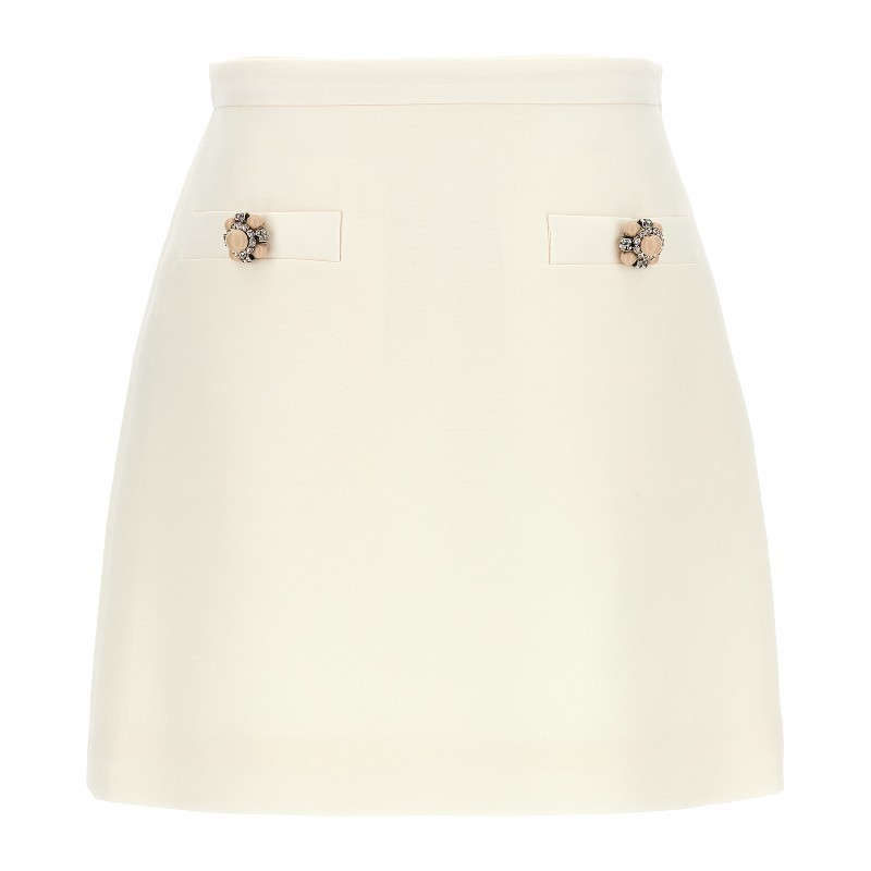 ミニスカート VALENTINO Valentino Garavani crepe couture skirt