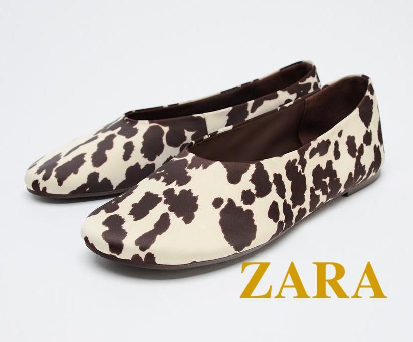 ☆ドイツ発*ZARA*新作*アニマルプリントバレエシューズ☆