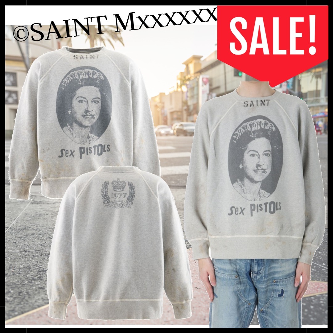 SALE【SAINT MICHAEL】SP_CREW SWT / QUEEN スウェット