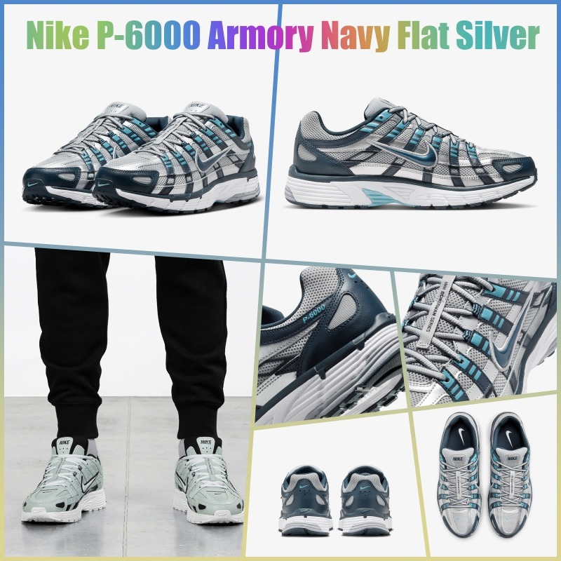 ★ナイキ★P-6000 Shoes★Armory Navy Flat Silver