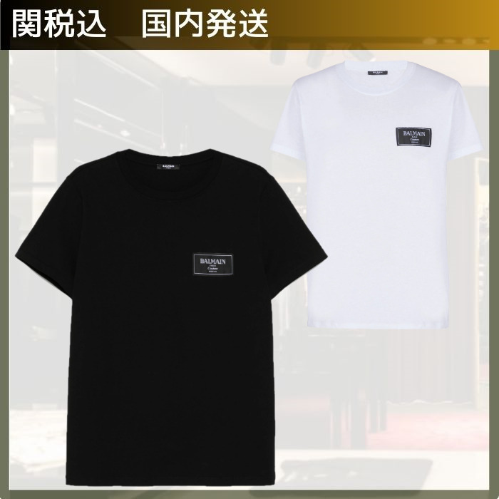 BALMAIN/バルマン クチュールラベル付きTシャツ