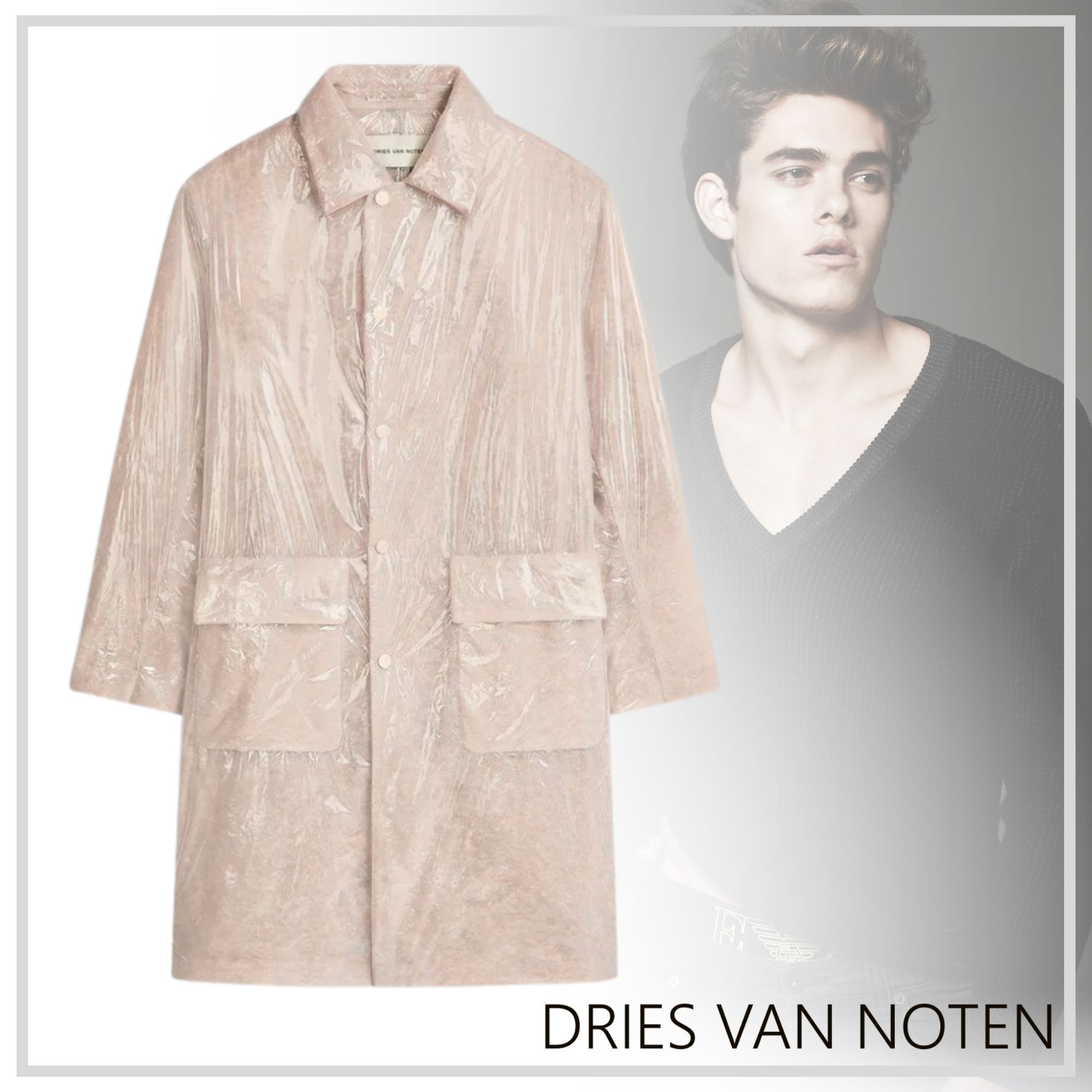 洗練された【Dries Van Noten】ルーズフィットマックコート 25SS 洗練された【Dries Van Noten】ルーズフィットマックコート 25SS