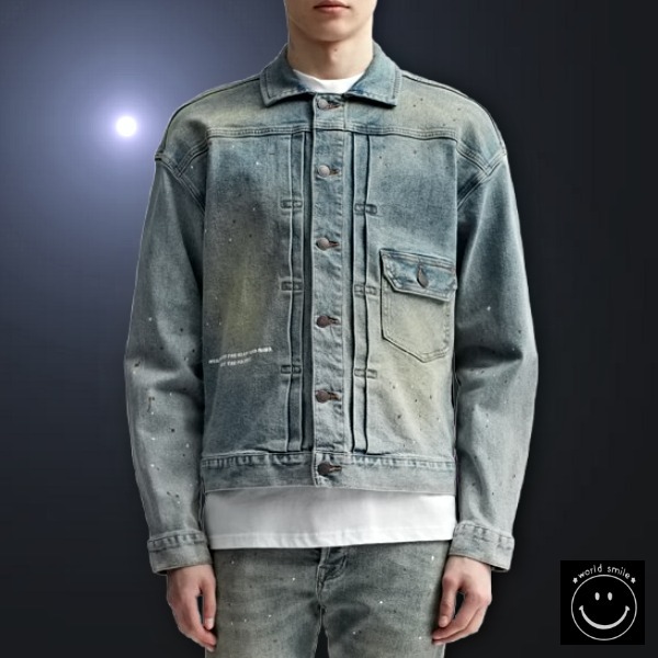 【関税込み】Charles Jeffrey LOVERBOY デニムジャケット Charles Jeffrey Loverboy】Art Denim Jacket☆送料関税込み