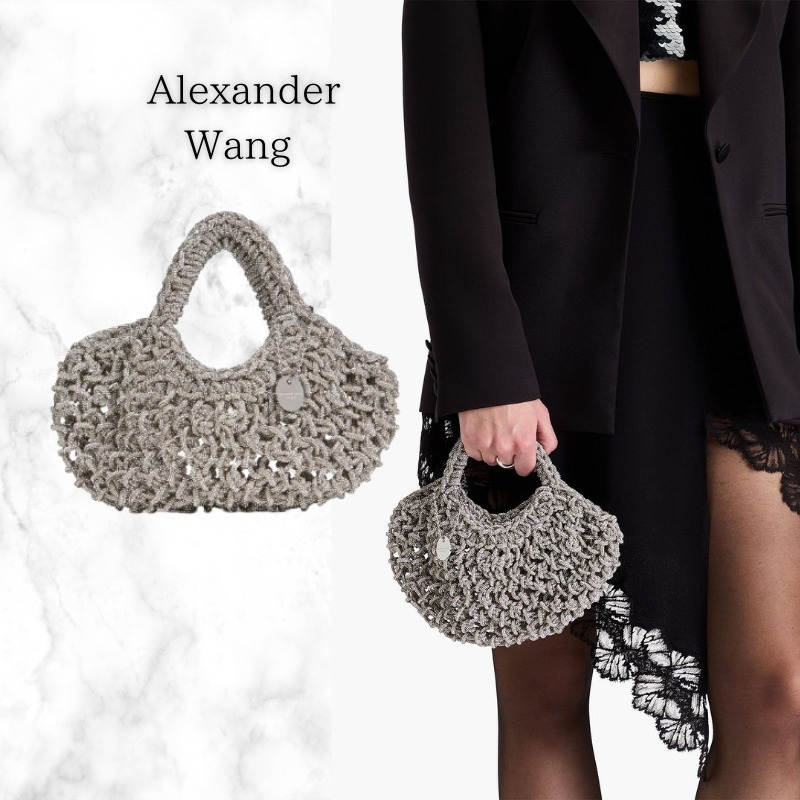 国内発関税なし Alexander Wang クリスタル付き ハンドバック