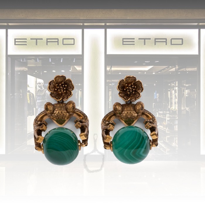 【★完売必至★】ETRO ☆ フロッグチャーム ピアス