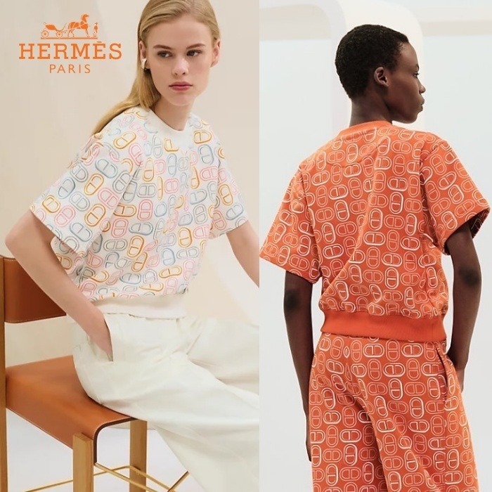 アンカーモチーフが華やか【HERMES】「Chaine d'Ancre」シャツ