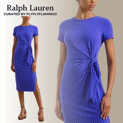 【RALPH LAUREN】水玉模様 クロスストラップ スリップドレス ドット（水玉） Ralph Lauren(ラルフローレン) ワンピース