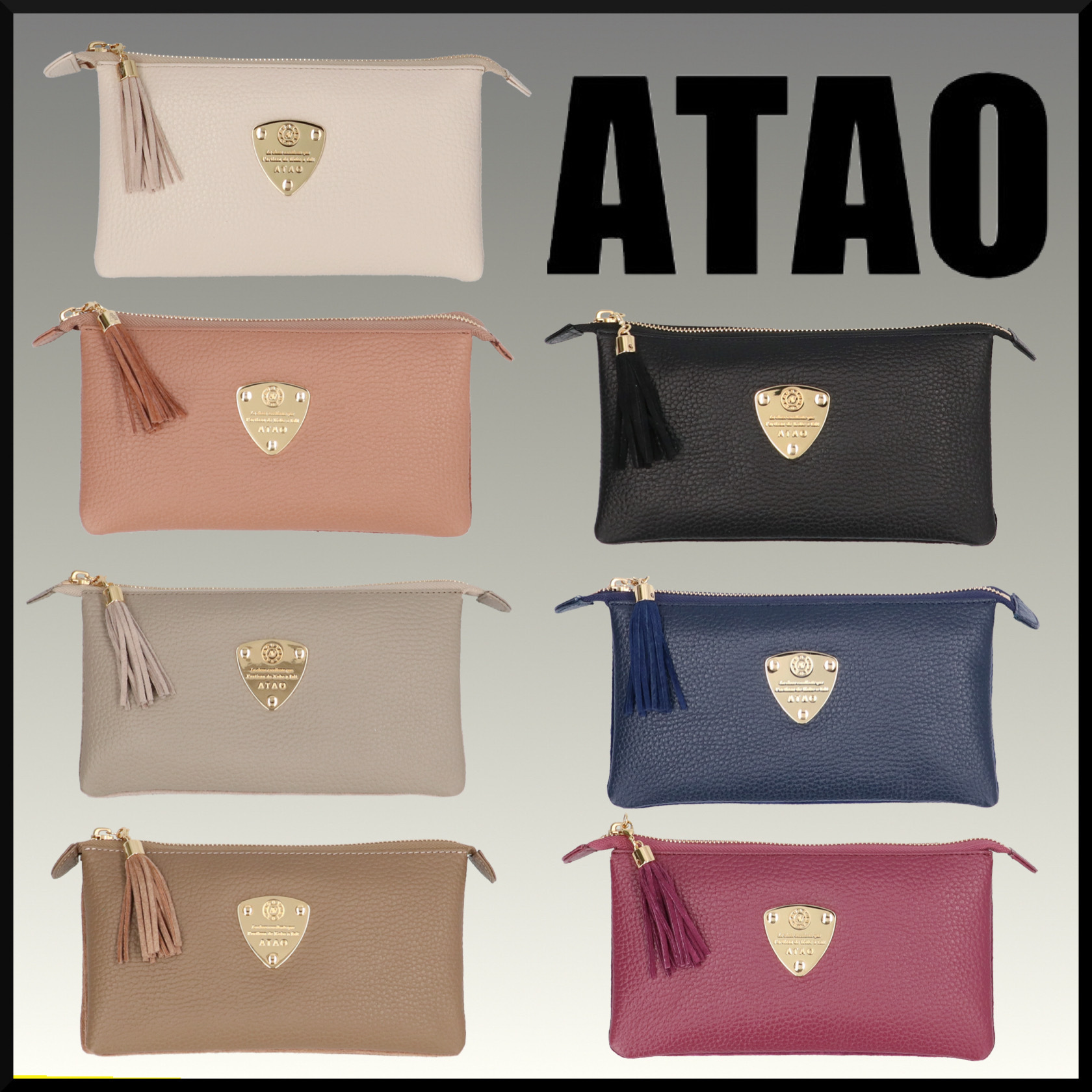 人気★ATAO オフィスブーブー 財布ポシェット ウォレットバッグ