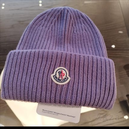 パープル（紫）系 MONCLER(モンクレール) ニットキャップ・ビーニー(メンズ) - 海外通販のBUYMA