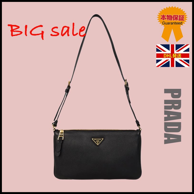 【PRADA】BIG sale★レザー ミニバッグ
