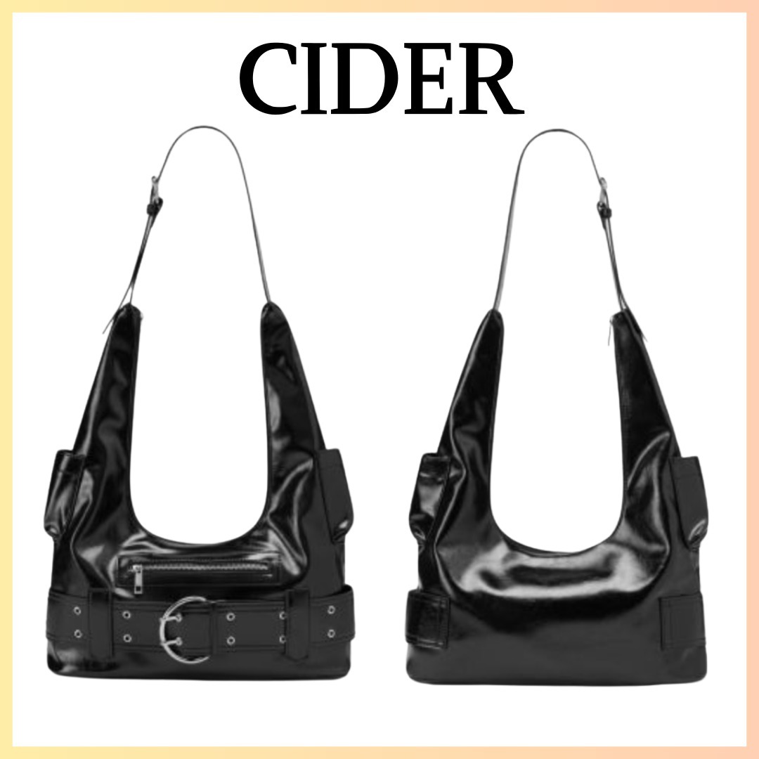 CIDER：バックル＆ポケットショルダーバッグ